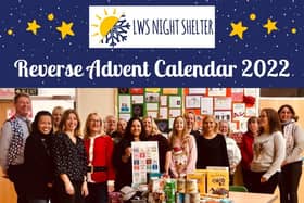 The LWS Night Shelter is running its reverse Advent calendar appeal for the sixth year running.
