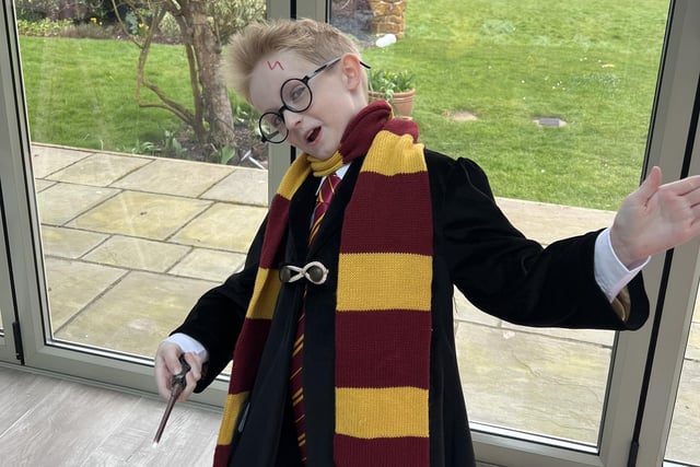 Chace, aged 8, from Crackley Hall School as Harry Potter.