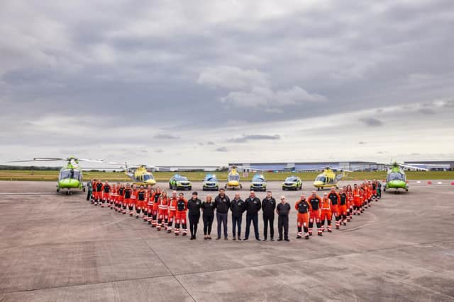 The air ambulance has announced its second busiest year in 20 years as it responded to 3,803 potentially lifesaving missions throughout 2023. Photo supplied by the Air Ambulance