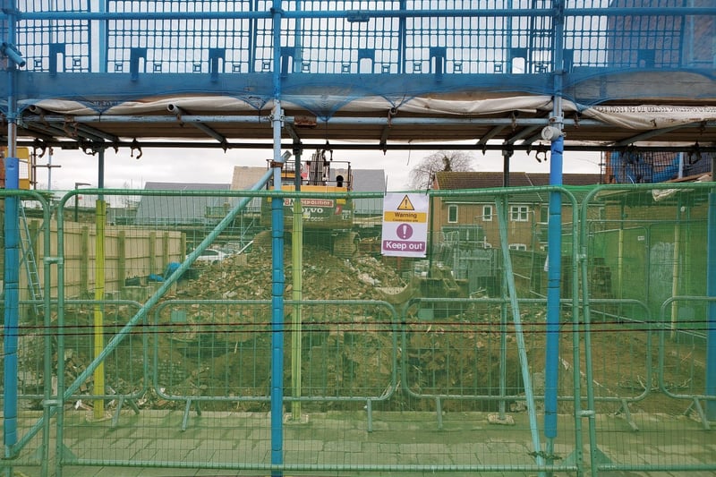 Work at the former Stoneleigh Arms pub site in Leamington