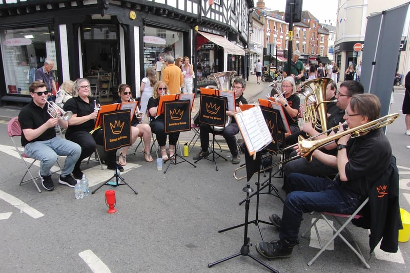 The Royal Spa Brass band also performed at the festival. Photo by Geoff Ousbey
