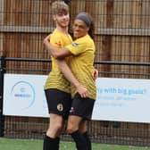 Luke Shearer and Archie Hamp celebrate another Warwick win.