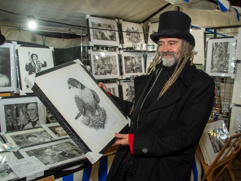 Warwick town centre, hosted the annual Victorian Evening, with a variety of stalls and attractions and also included the Christmas lights switch on. Pictured: Steve Lilly