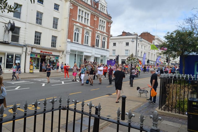 The Pride parade. Photos supplied to Warwickshire Pride by Leanne Taylor