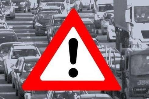 Part of the A5 near Rugby is closed due to a multi-vehicle crash.