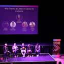 The panel at the Interactive Future event. Photo supplied
