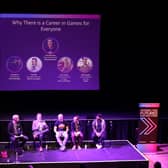 The panel at the Interactive Future event. Photo supplied