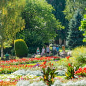 Visitors in Jephson Gardens in Leamington. Photo by Mike Baker