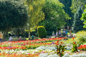 Visitors in Jephson Gardens in Leamington. Photo by Mike Baker