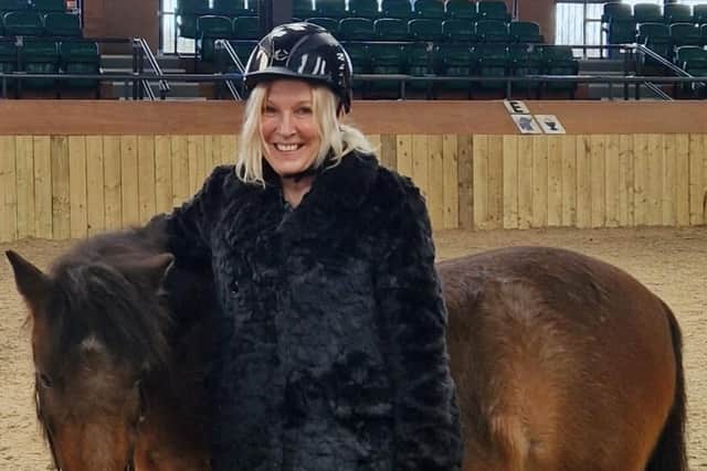 Julia Green during the equine therapy