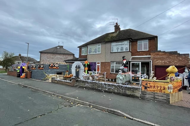 Darren and his neighbours decorated their homes for the charity event. Photo by Darren Butler