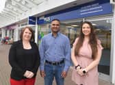 From left: Tracey Frisby, Kavi Pryagh, and Eliza Brown outside Kare Plus Kenilworth. Photo supplied