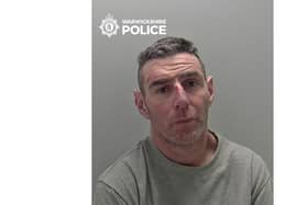 Stuart Baker aged 43 from Etsome Terrace in Somerton, has been sentenced to life with a minimum term of 17 and a half years after pleading guilty to murder and possession of cocaine. Photo supplied by Warwickshire Police
