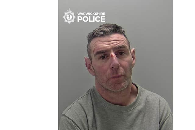 Stuart Baker aged 43 from Etsome Terrace in Somerton, has been sentenced to life with a minimum term of 17 and a half years after pleading guilty to murder and possession of cocaine. Photo supplied by Warwickshire Police