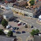 An aerial view of Lutterworth's market square. PICTURE: ANDREW CARPENTER