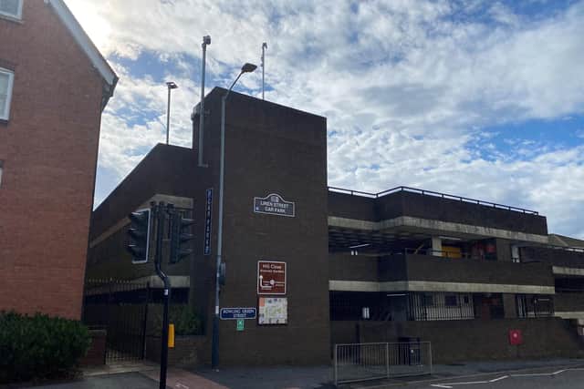 Linen Street car park in Warwick, which closed in 2021. Photo by Warwick District Council