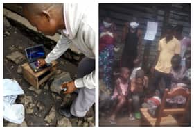 Education Saves Lives lessons in use in DR Congo. Pictures supplied by ACDK RDCAsbl.