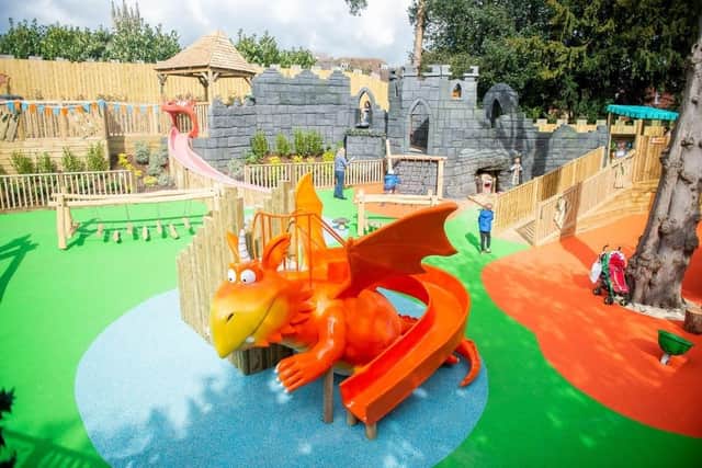 Pupils from Warwick’s Westgate Primary School were the first children to test out the exciting new Zog Playland at the castle, which opened in April. The children also helped to create the spectacular mural, for which Axel Scheffler created the centrepiece.