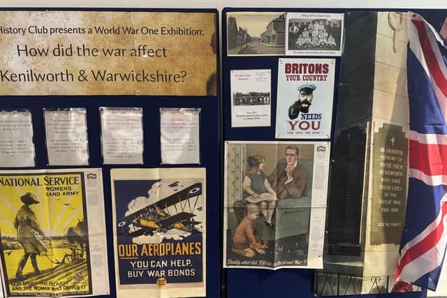 'How did the war affect Kenilworth' exhibition. Photo: KMAT