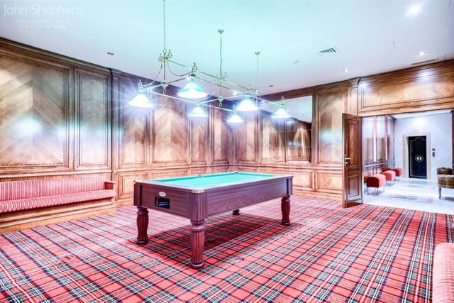 The property also has a billiards room. Photo by John Shepherd Collection
