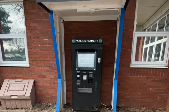 Angela Burt tried to pay for her stay but the machine wouldn't let her.