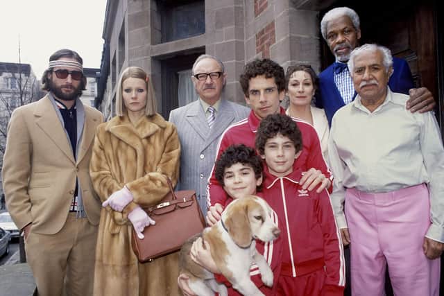 The Royal Tenenbaums features a starry ensemble cast including Gene Hackman, Anjelica Huston, Bill Murray, Gwyneth Paltrow, Ben Stiller, Luke Wilson and Danny Glover.