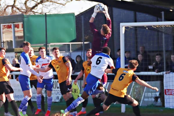 Callum Hawkins move some good saves to help secure the point. (Stock pic: Sally Ellis)