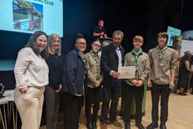 Bob and Brian's family with 7th Bilton scout group