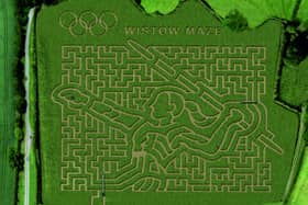 The maize maze is designed using GPS satellite technology.