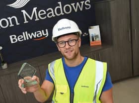 Ben with his award.