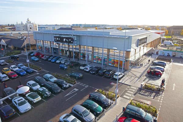 The Leamington Shopping Park car park.
