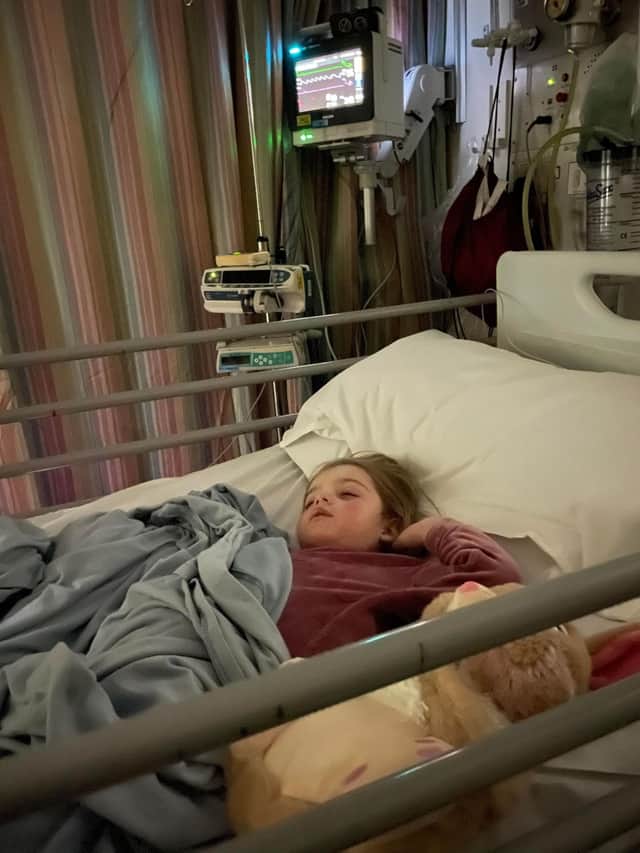 She was a poorly little girl.