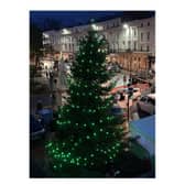 The Tree of Light outside Leamington Town Hall.