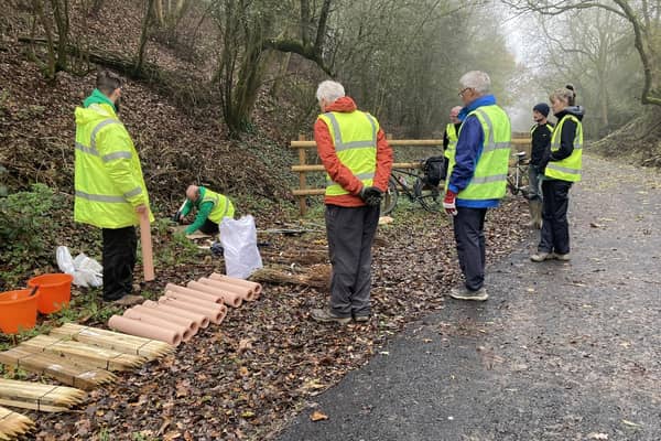 Volunteers have helped plant nearly 250 trees and shrubs along Warwickshire’s longest greenway over the last three months. Photo supplied