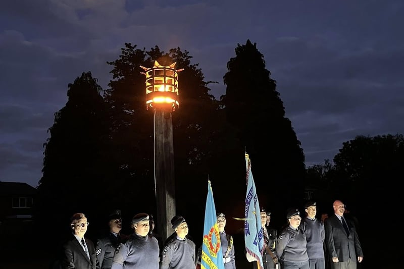 The beacon is lit in Dunchurch.