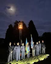 The beacon is lit in Dunchurch.