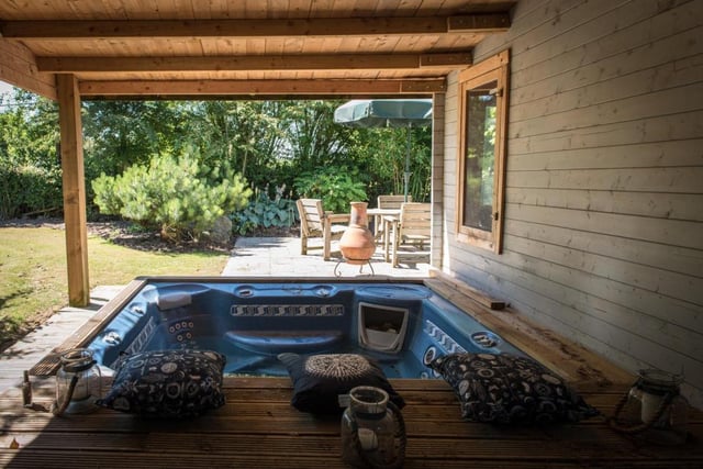 The property also has a summer house which has a hot tub. Photo by Mr and Mrs Clarke