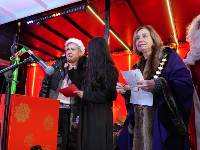 Photo from the Leamington Christmas Lights Switch-on 2024.
