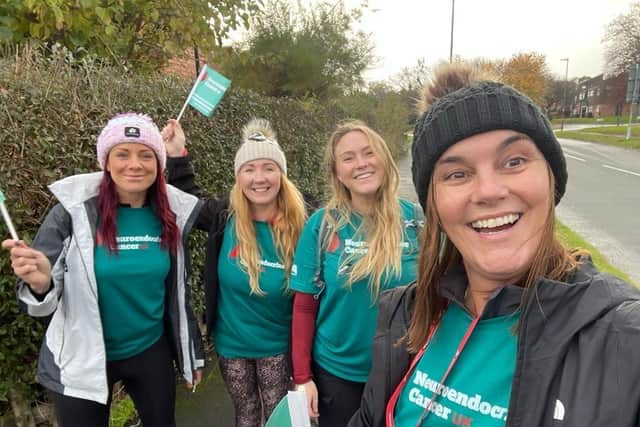 Neuroendocrine Cancer UK Team beginning their 21km walk