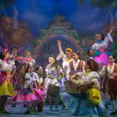 Holly Topping and the cast of Cinderella (photo: Nicola Young)