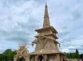 Sanctuary has been built since April 27 in Bedworth's Miners' Welfare Park. It opened to the public on Saturday and will be set alight this Saturday, May 28.