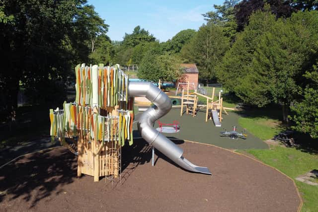 The new play area in Victoria Park. Picture courtesy of Warwick District Council.