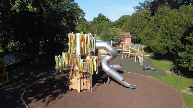 The new play area in Victoria Park. Picture courtesy of Warwick District Council.