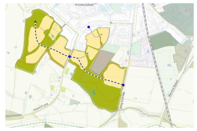 Kenilworth Town Council has formally objected to plans in the South Warwickshire Local Plan involving the proposed development of 776 new houses in the town. Credit: SWLP.