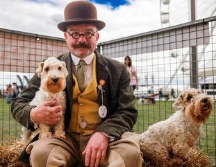 The Sealyham Terrier expo at The Game Fair 2023.