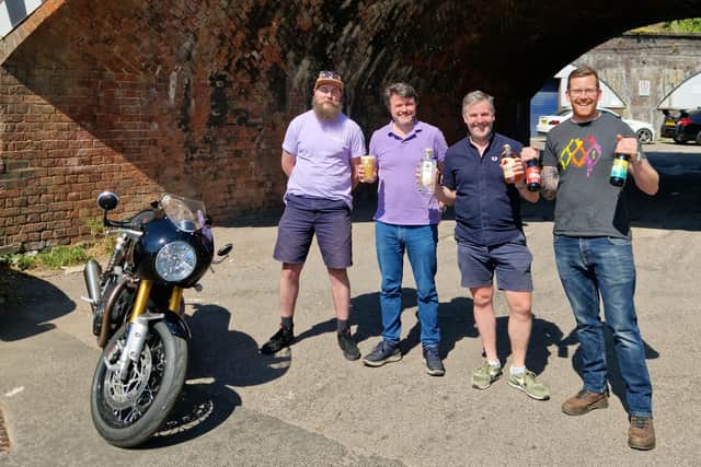 Carl Harris, Nathan Barnes, Dave Blick and Gavin Leach. Photo supplied