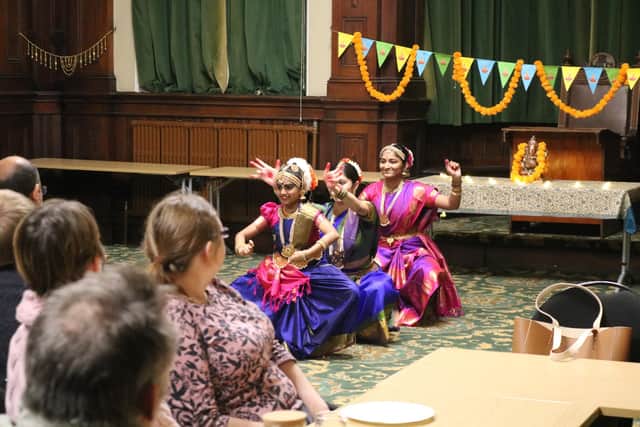 Earlier in the evening, district councillors from across the political parties gathered at the town hall to experience a special performance of Kuchipudi, a traditional Indian classical dance, by students from the Ishana Dance School. Photo supplied