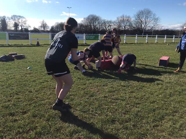 Thirty girls attended the free rugby camp at Old Leamingtonians.