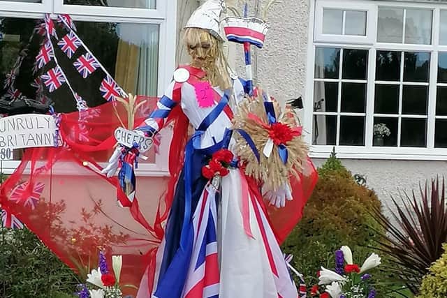 One of the scarecrows from a previous year.