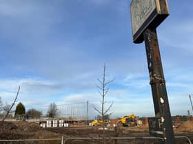 Work is well under way on the houses at the back of the Crazy Daisy's site.